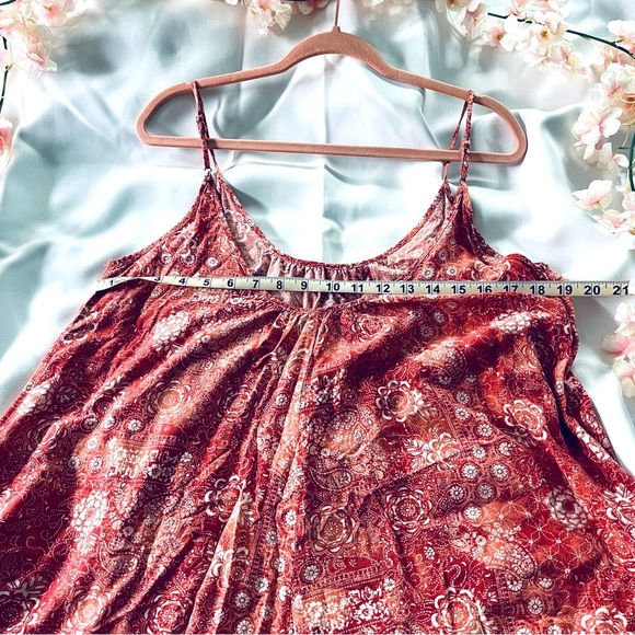 Bohemian Aztec Print Swing Spaghetti Strap Tank Top - Picture 5 of 8